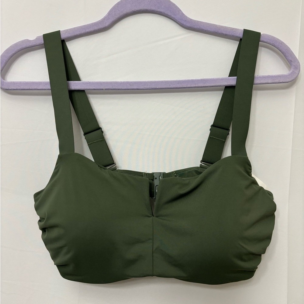Athleta square neck v bikini top